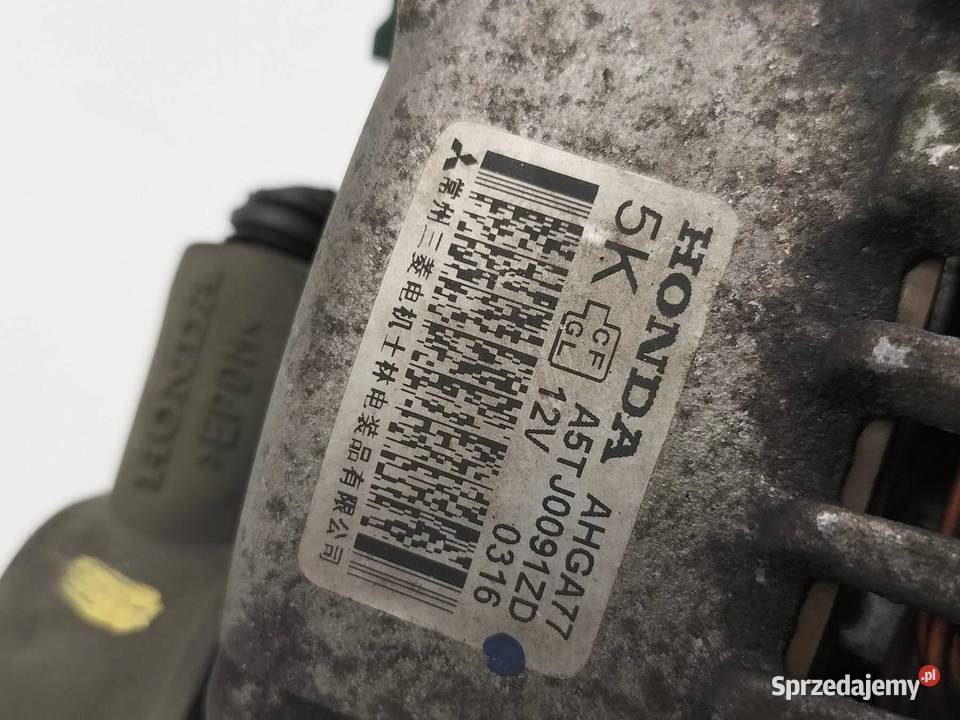 ALTERNATOR AHGA77 A5TJ0091ZD 12 Honda Jazz III świętokrzyskie