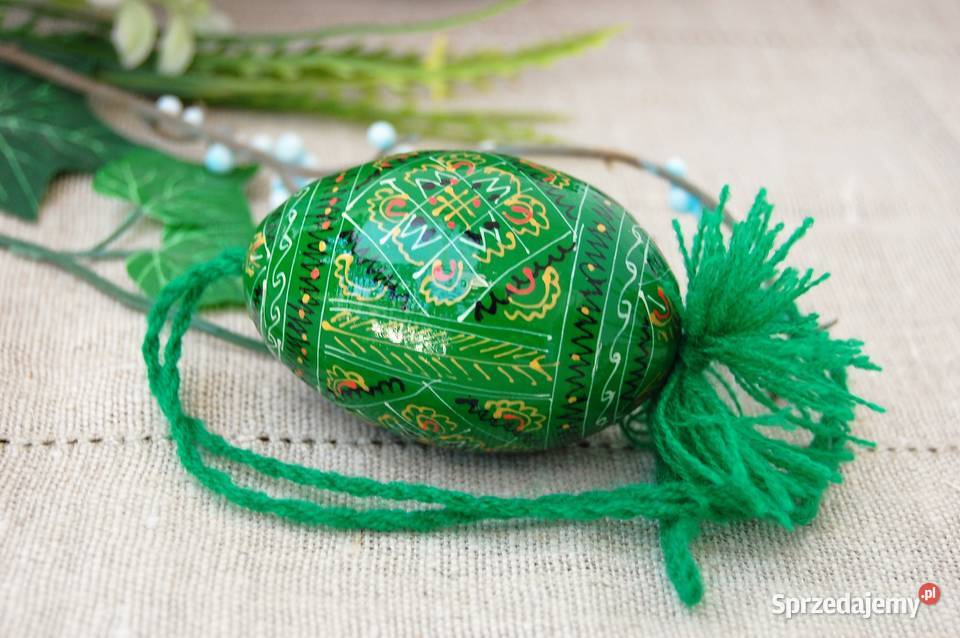 Stara pisanka drewniana wisząca malowana Ukraina Lublin sprzedam