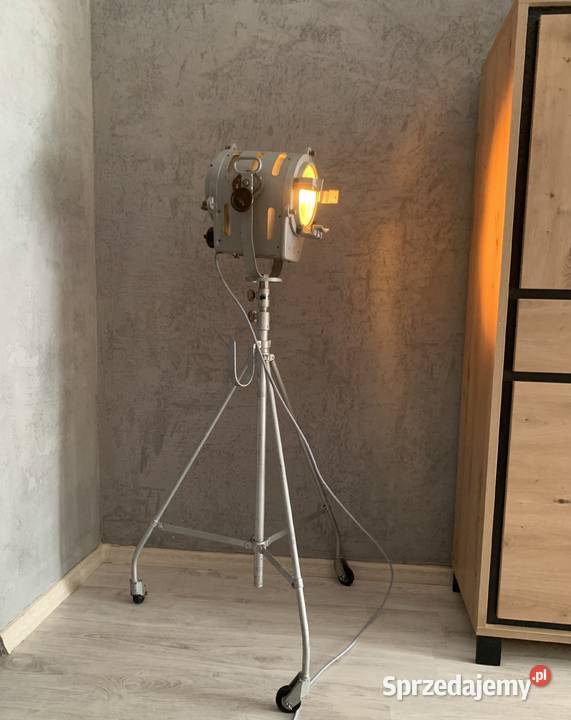 Vintage loft PRL lampa teatralno filmowa 1963r Lampy wiszące Poznań