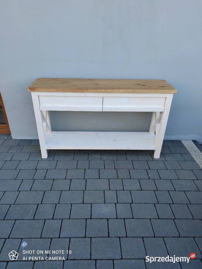 Konsola drewniana styl prowansalski Szadek