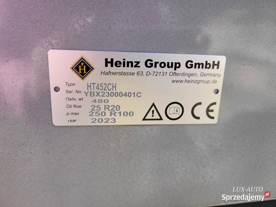 Chwytak MUSTANG Heinz HT452 480 Zaklików sprzedam