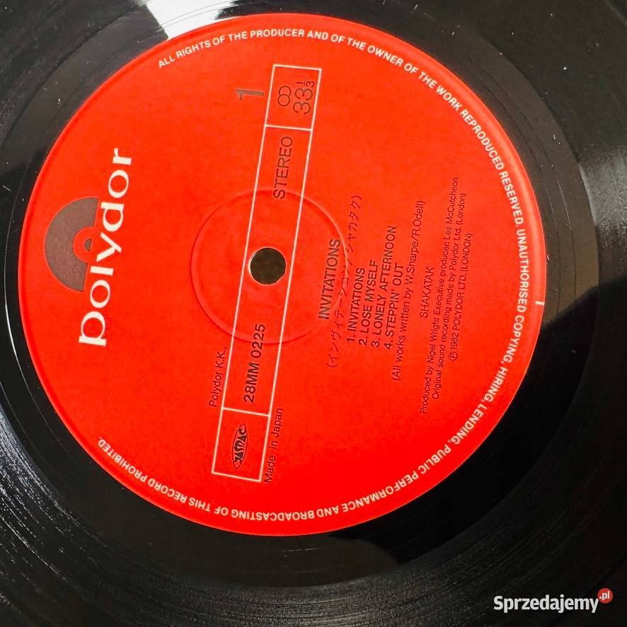 Shakatak Invitations EXEX Japan Obi LP 1982