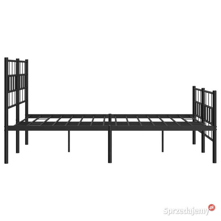 Łóżko Metalowe Czarne Rama Łóżka Ze Stelażem mazowieckie