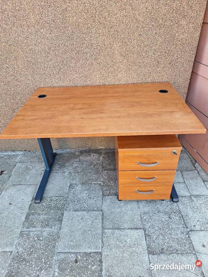 Biurko proste z kontenerem 75cm Biurka Poznań