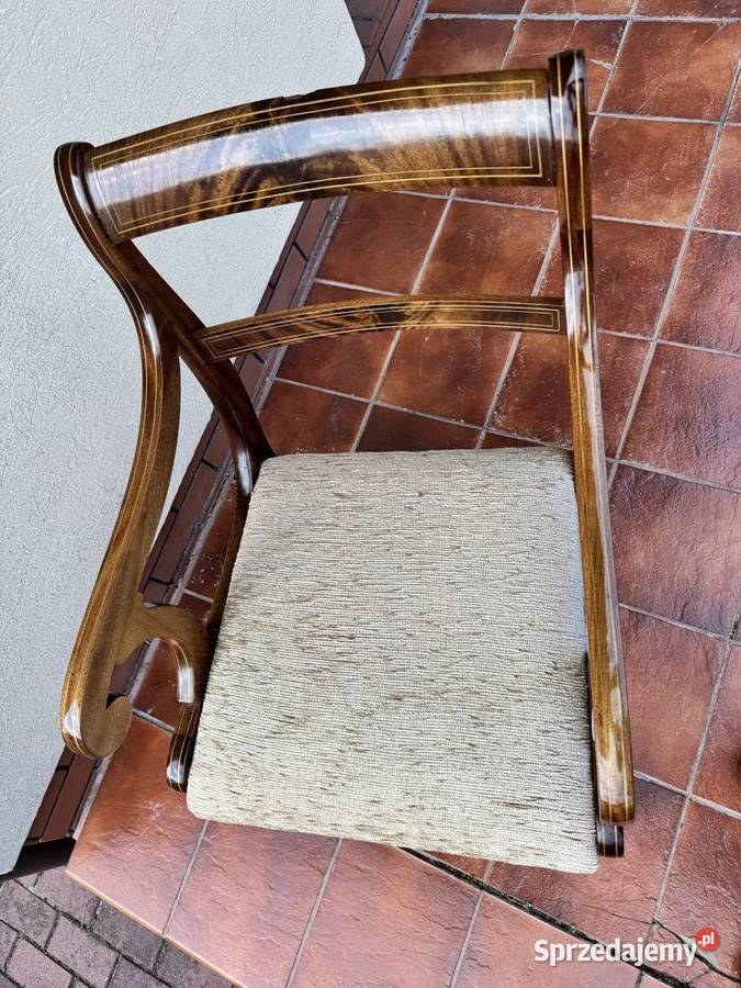 Krzesło Biedermeier stylowe prl fotel z Sulbiny sprzedam