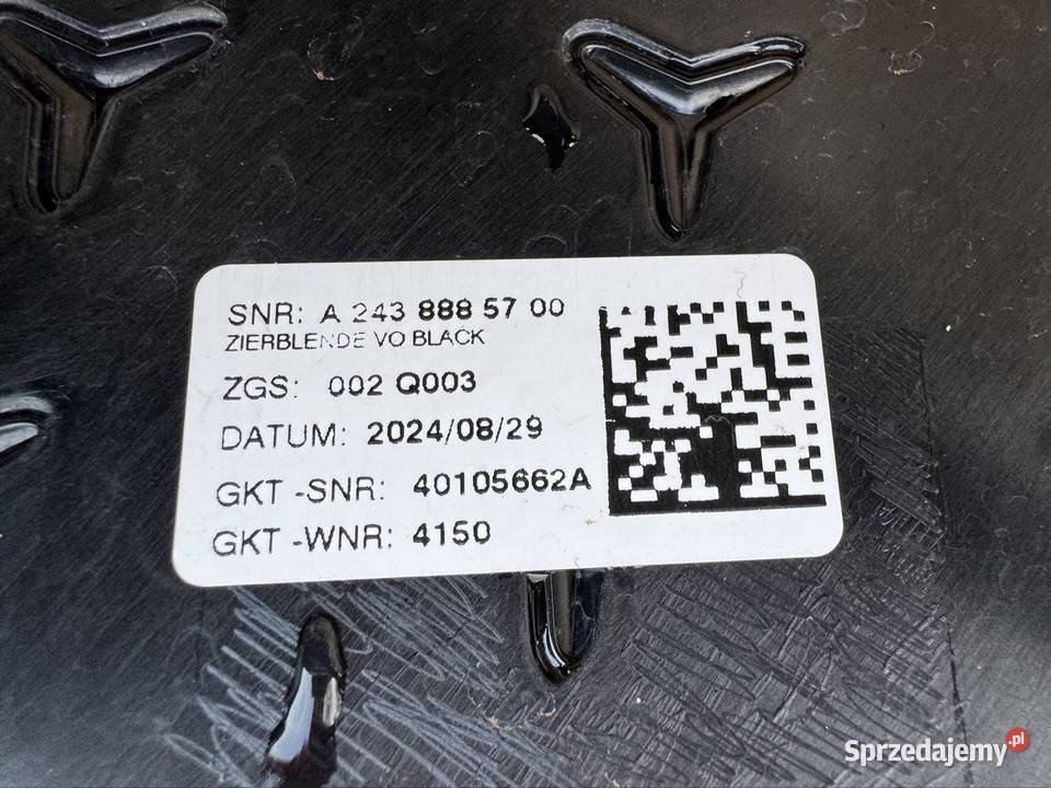 Grill atrapa chłodnicy Eqa w243 lift a2438885700 Międzychód