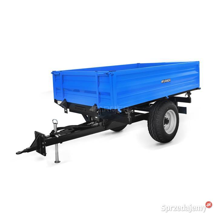 Przyczepa rolnicza jednoosiowa 2T z kiprem i Przyczepy rolnicze podkarpackie Tajęcina