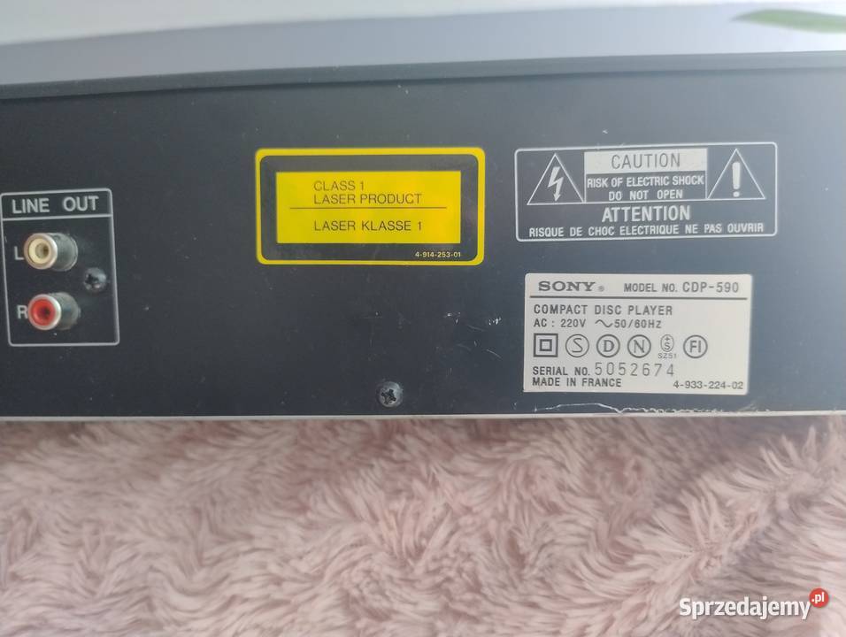 Odtwarzacz CD Sony cdp 590 Trzebuska