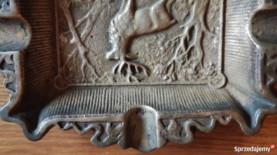 Stara popielnica paterka mosiądz