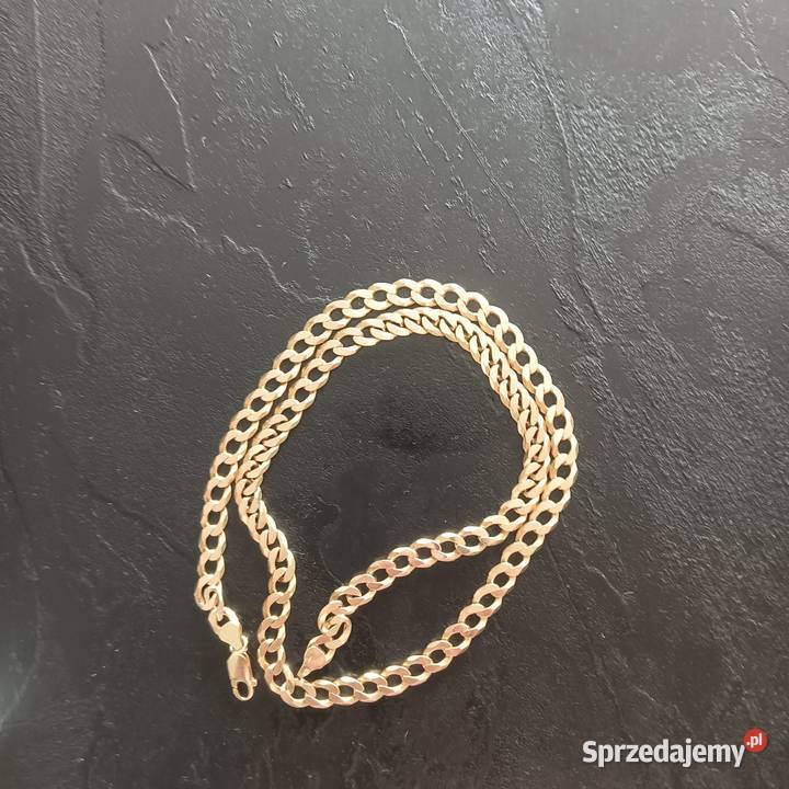 Łańcuszek złoty 585 Splot pancerka Stan idealny Bydgoszcz