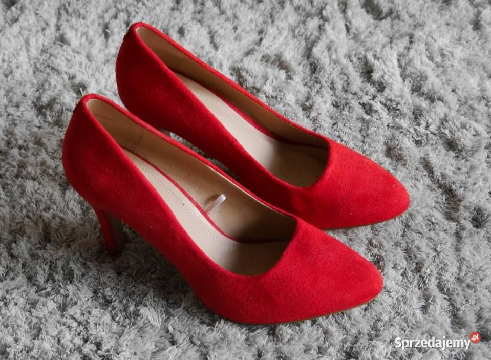 Jenny Fairy śliczne czerwone szpilki 38 Wrocław sprzedam