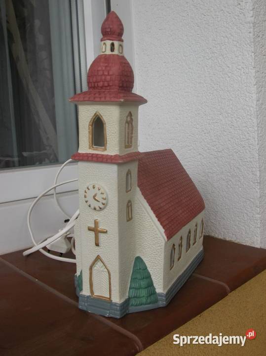 ceramiczna lampka domek kościółek Gorzów Wielkopolski sprzedam