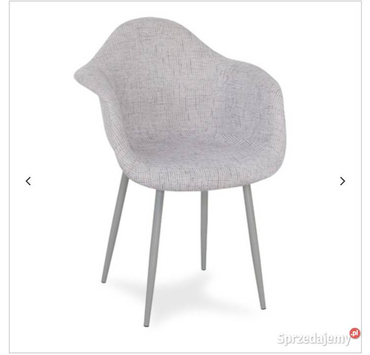 Krzesło szare na szarych nóżkach  patchwork Promocja