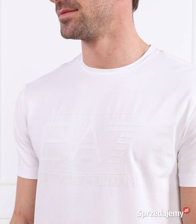 Tshirt męski EA7 Emporio Armani biały M nowy podlaskie Białystok