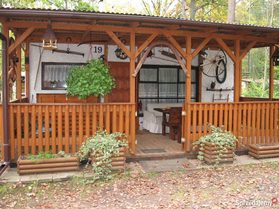 Sprzedam domek letniskowy w okolicach Ostródy taras Ostróda