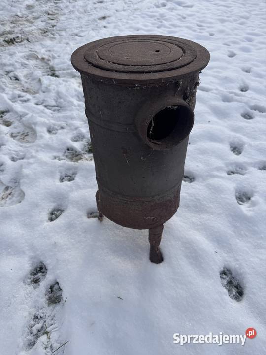 Piecyk koza do palenia stara Solidna ciężka Siemień