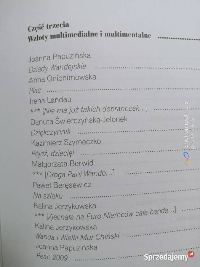 Wandalia pierwsze wydanie książki Warszawa