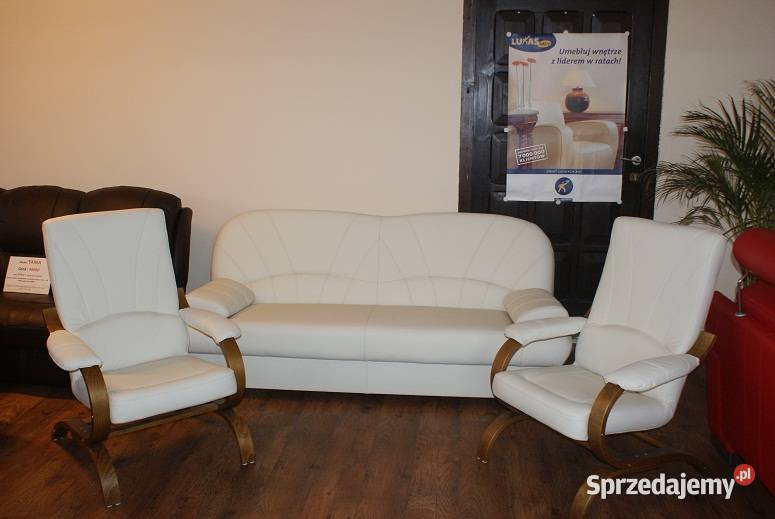 Bestselerowa wersalka Gala w skórze naturalnej Piasek