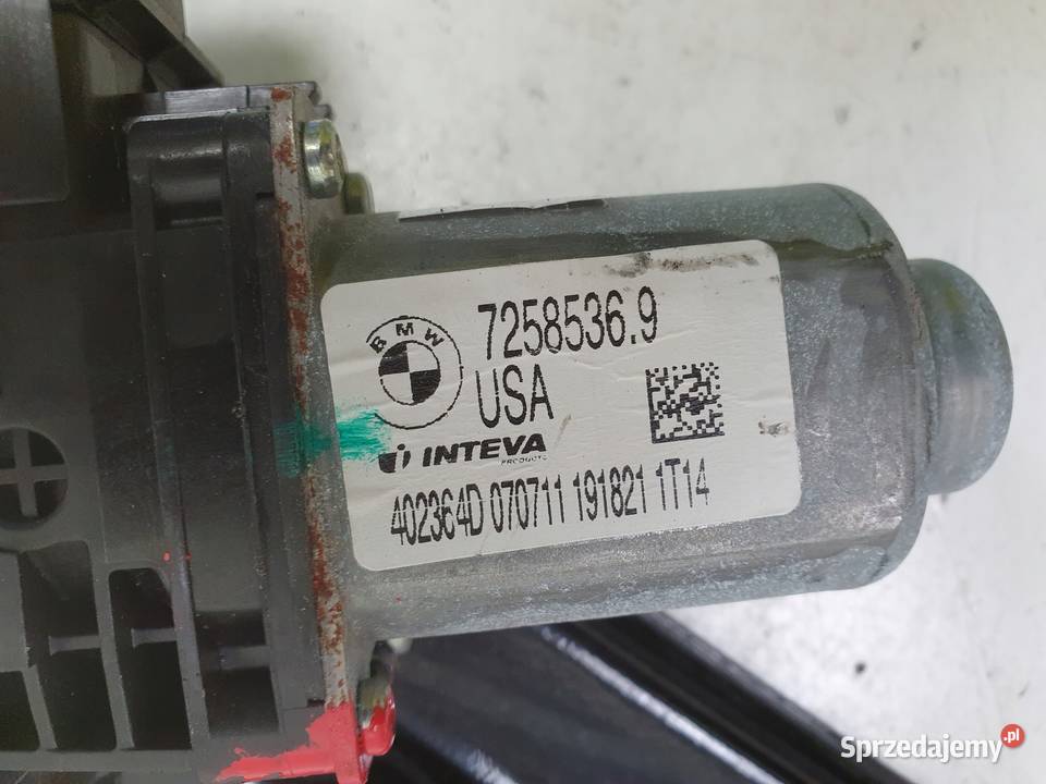 BMW X3 F25 PODNOŚNIK SZYBY prawy tył PASAŻERA osobowe Mechanizmy opuszczania szyb Rudka sprzedam