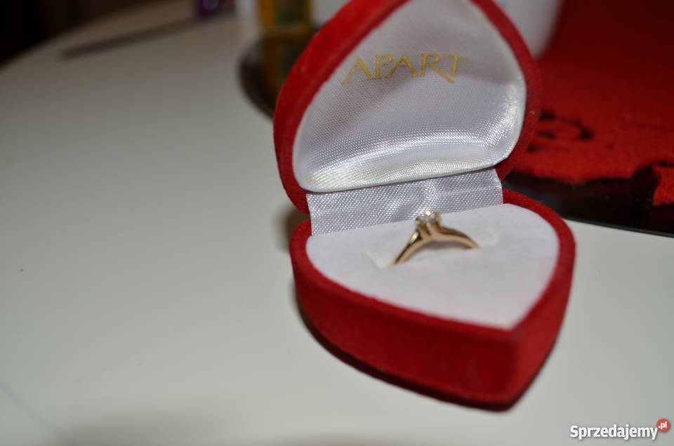 Pierścionek z brylantem złote Warszawa