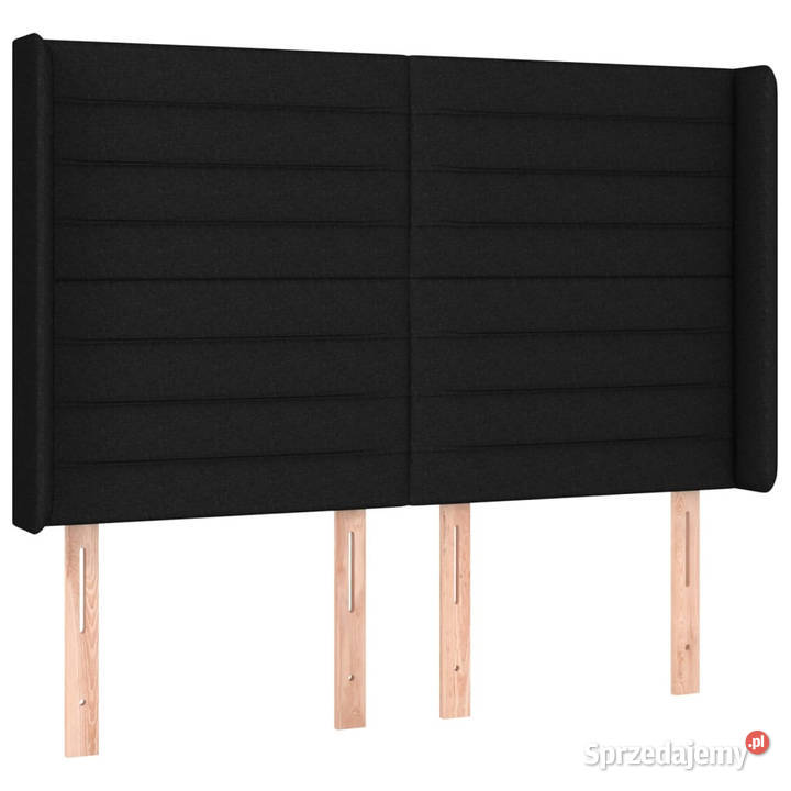 Zagłówek do łóżka z LED czarny 147x16x118128 Ramy i stelaże mazowieckie Warszawa sprzedam