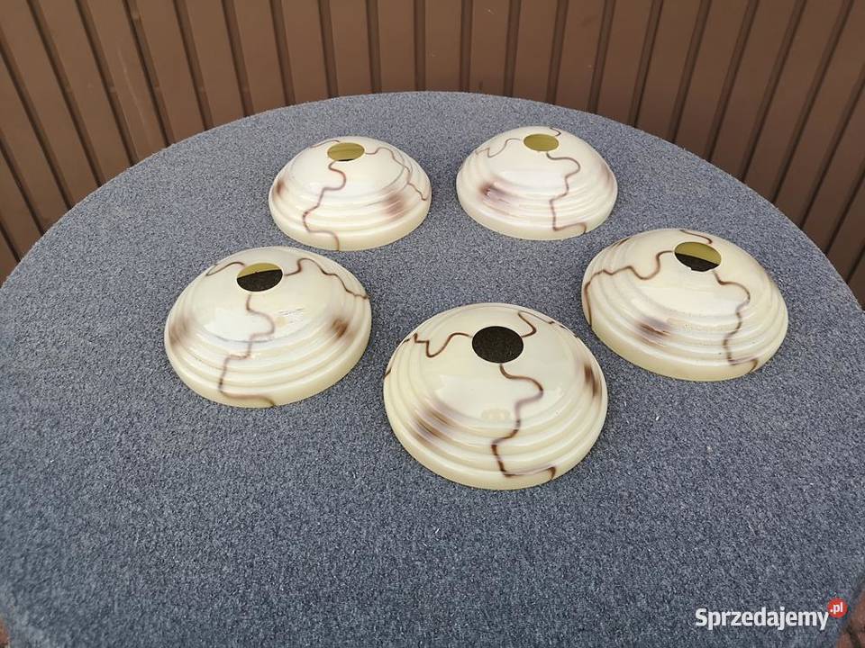 Klosze Art Deco Beret Marmurek 5 Sztuk Komplet wielkopolskie Swarzędz