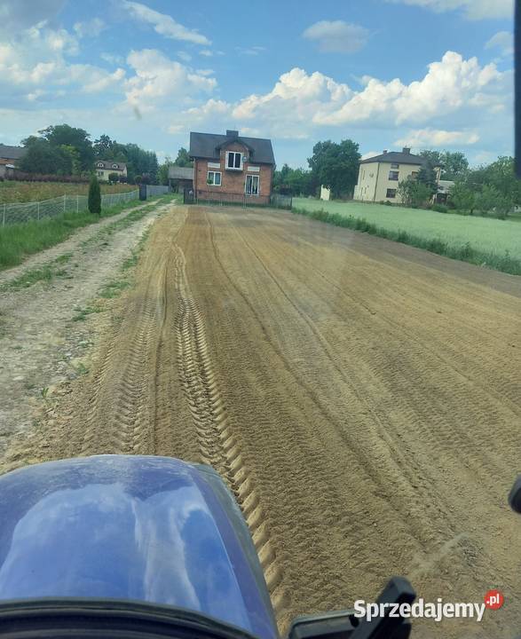 RÓWNANIE TERENU GLEBOGRYZARKA KRATA RYKI prace ogrodowe