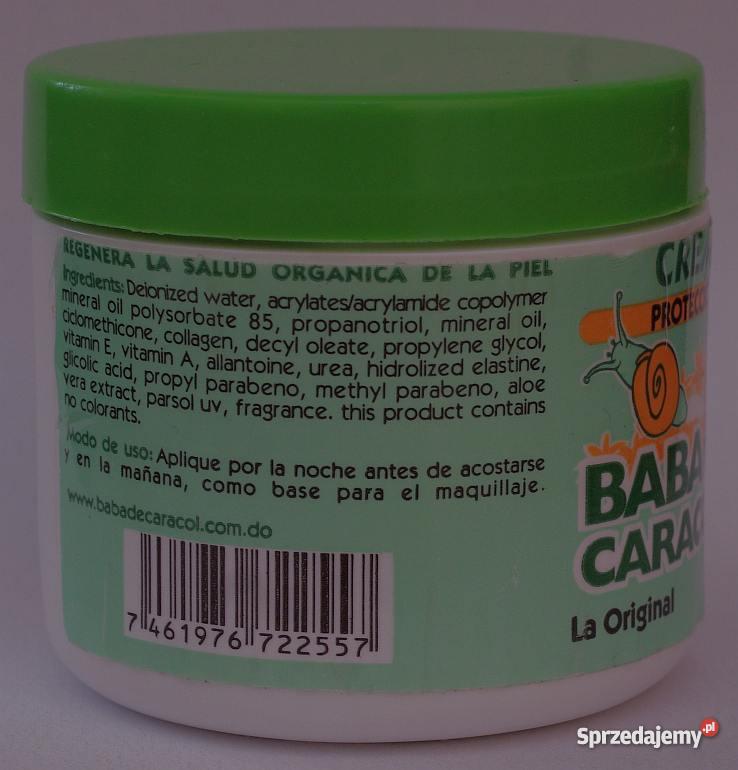 Krem do twarzy śluzem ślimaka z Aloesem Baba de Zdrowie i Uroda małopolskie