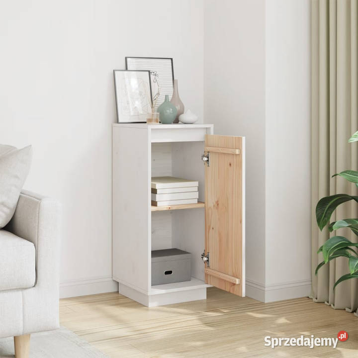 Szafka biała 315 x 34 x 75 lite drewno sosnowe mazowieckie Warszawa