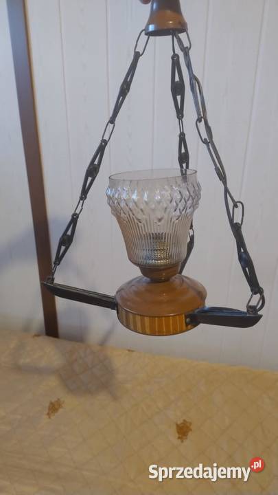 2 lampy sufitowe żyrandol 3 ramienny i 3 sztuki małopolskie Miechów