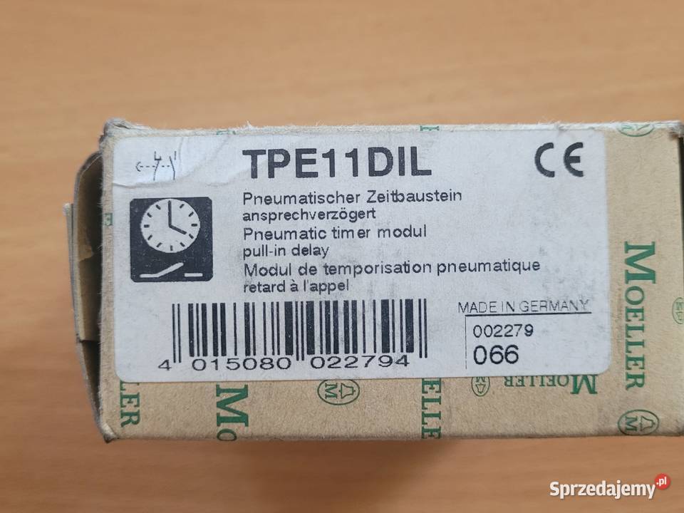 Przekaźnik pneumatyczny Moeller Tpe 11 DIL