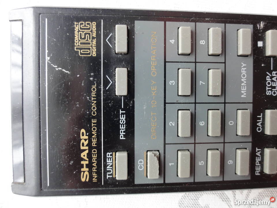 pilot RRMCG0116AFZZ do wieży Sharp System 7700 Wrocław - Sprzedajemy.pl