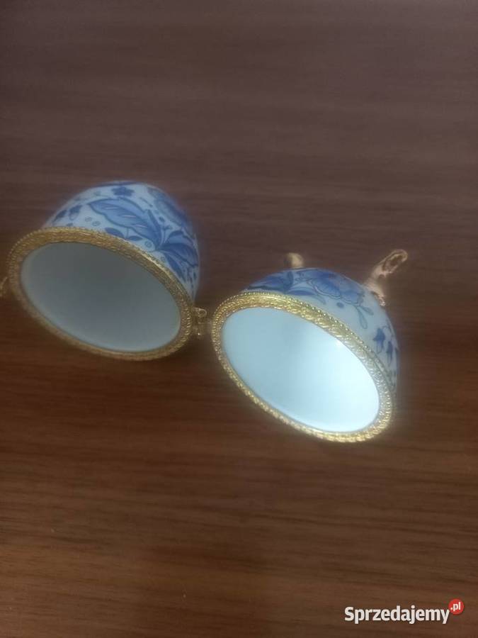 Porcelanowe jajko szkatułka Toruń