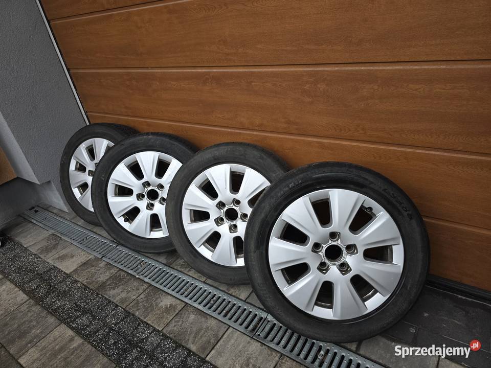Alufelgi z oponami pokrowce Audi A3 A4 A5 A6 Średnica 16" Miedziana Góra sprzedam