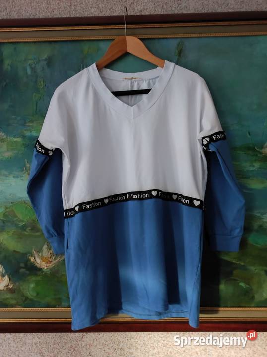 bluza bluzka sportowa koszula uniwersalna niebieski Kielce