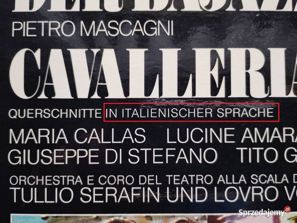 Album winylowy RLeoncavallo i Pietro Mascagni wielkopolskie sprzedam