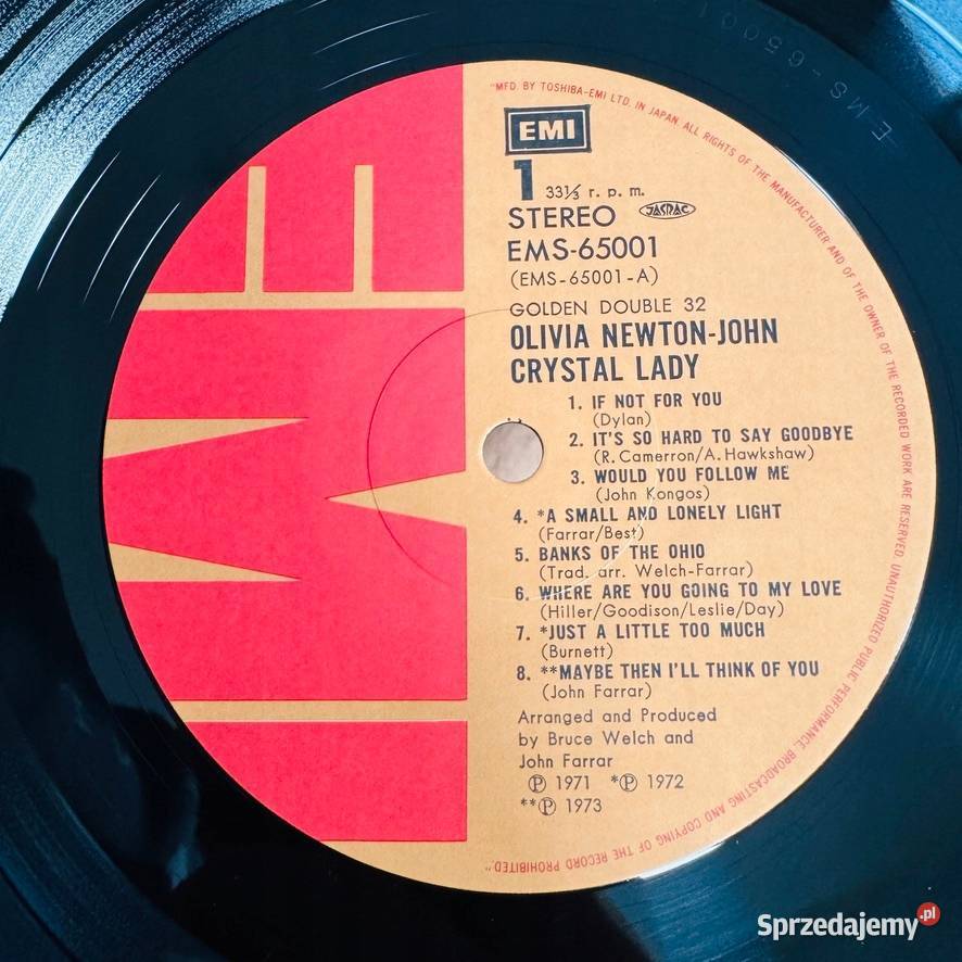 Olivia Newton John Crystal Lady NMEX Japan Obi 2 Wrocław