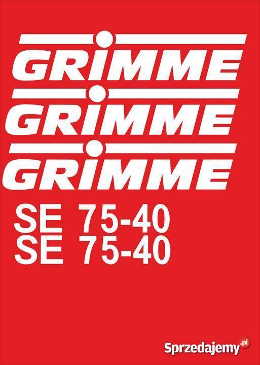 naklejki grimme se 7540 Pozostałe Jeżewo