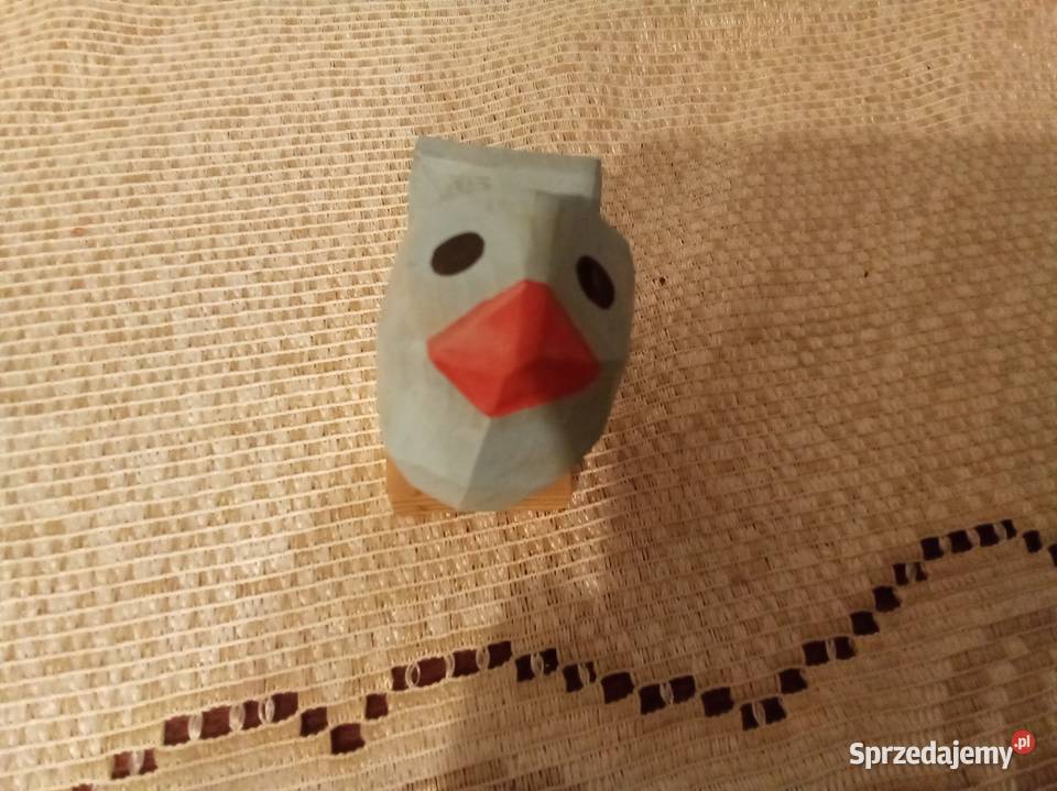 Ptaszek niebieski drewniany