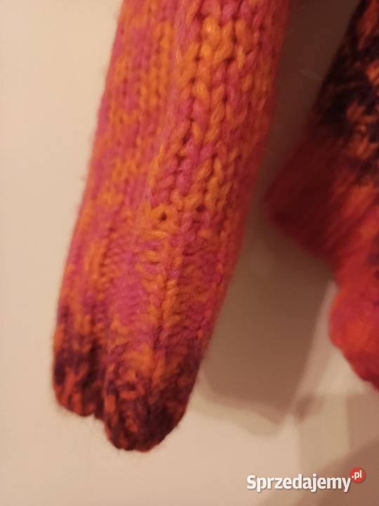 Minouu sweter szeroki Wkładane przez głowę