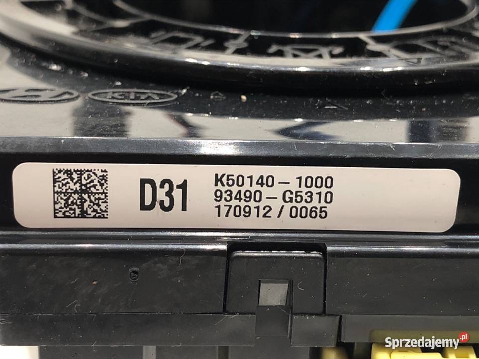 TAŚMA AIRBAG KIA NIRO 93490G5310 Hatchback Poduszki powietrzne