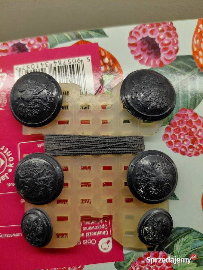 Guziki Wojska Polskiego komplet 6