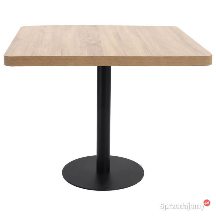 Stolik bistro jasnobrązowy 80 x 80 MDF WM286433 mazowieckie Warszawa