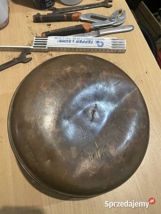 Termofor miedziany loft vintage PRL lampa Kielce