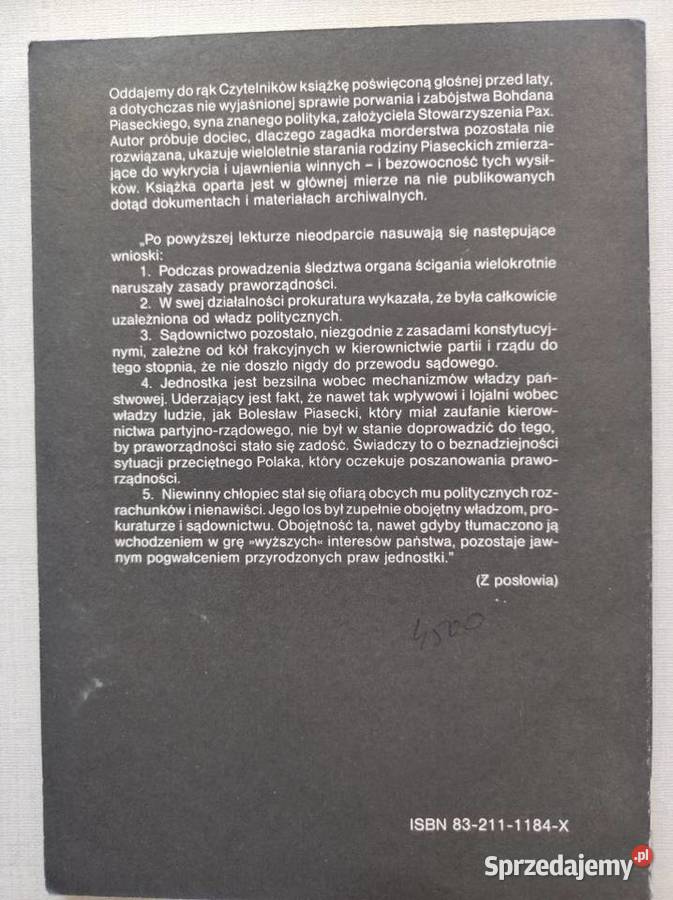 Sprawa zabójstwa Bohdana Piaseckiego Peter Raina Kielce