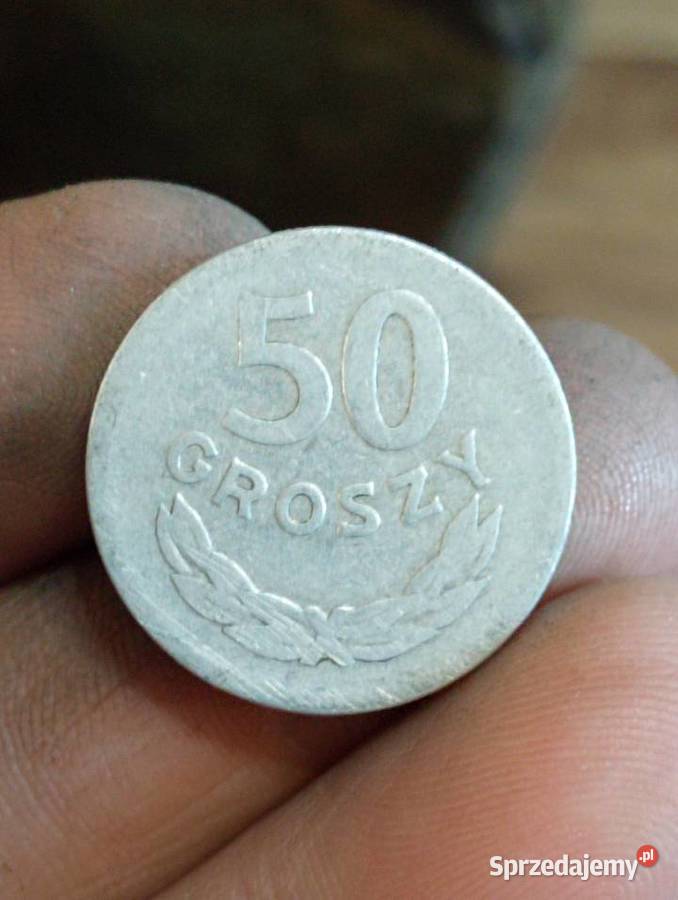 Sprzedam 50 groszy 1957 bez znaku menncicy Chełm sprzedam