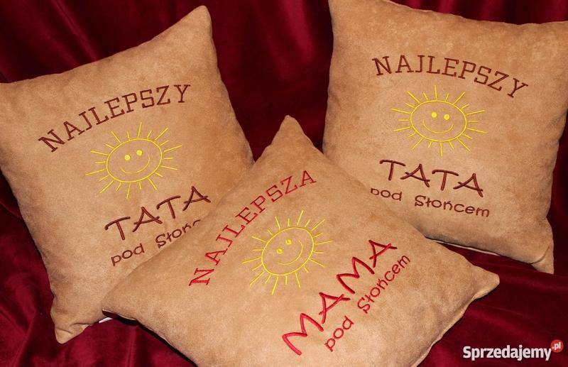 Prezent PODUSZKA na Dzień MATKI MAMY TATY z Pościel i koce Grudziądz