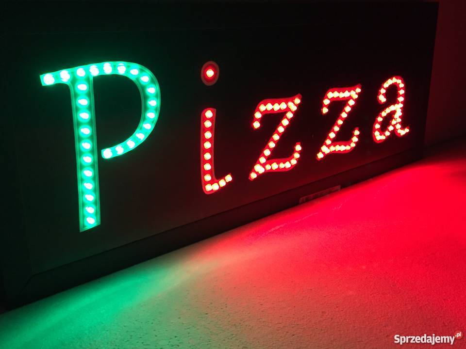 PIZZA LED reklama 70x25 NOWA Zewnętrzna 230V Pomiechówek