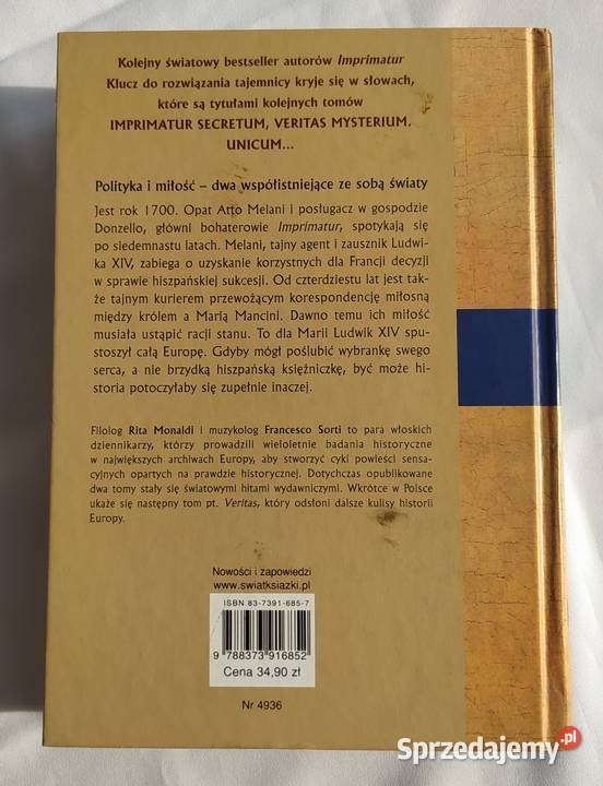 SECRETUM Rita Monaldi Francesco Sorti twarda Hajnówka