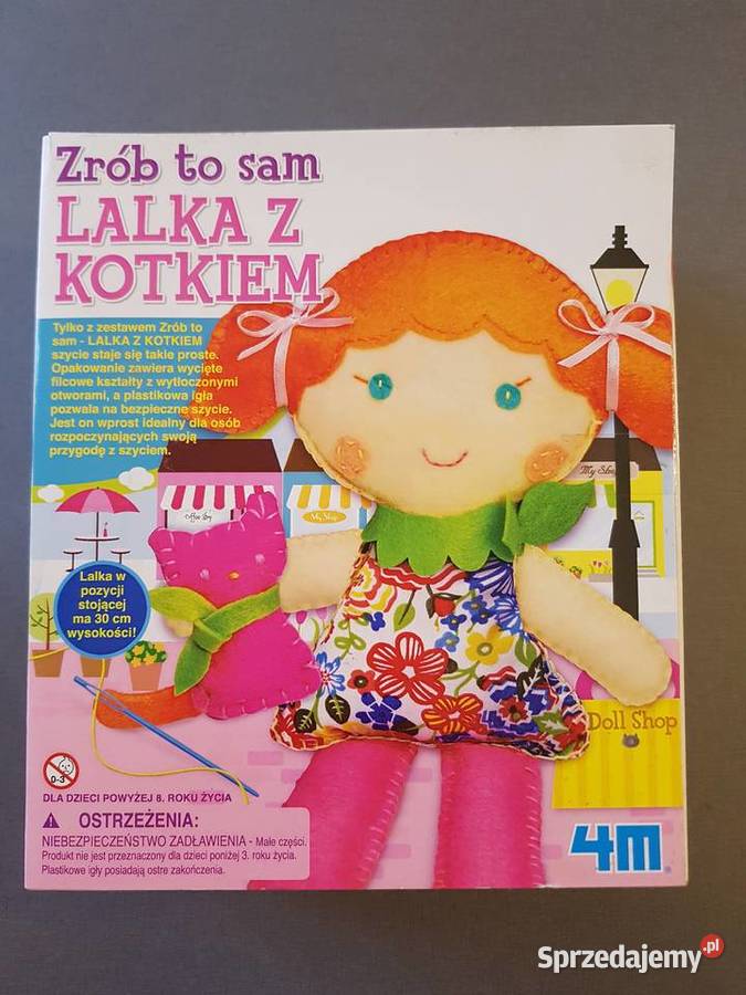 Lalka z kotkiem DIY 4M Kraków
